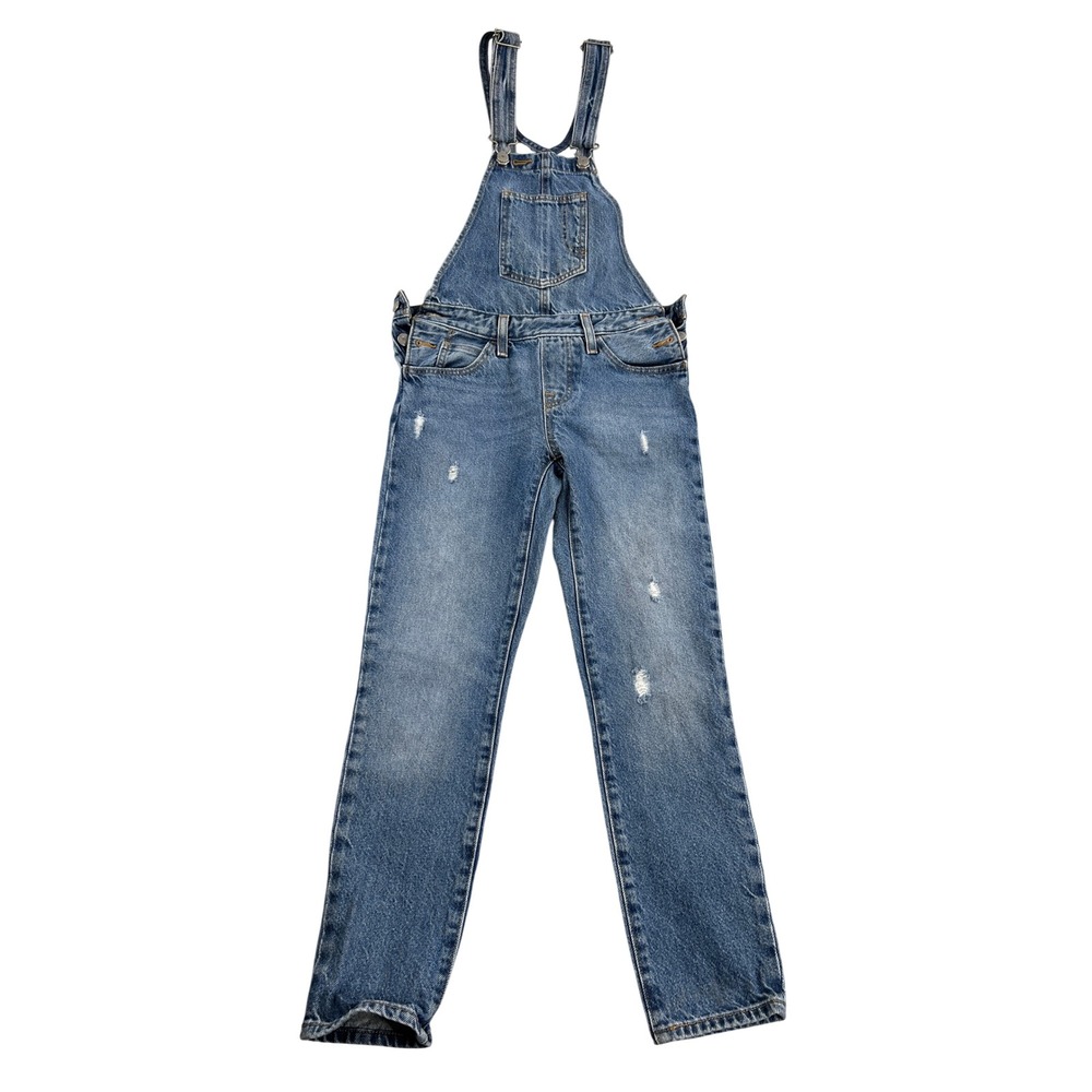 Levi's Distressed Denim Overalls XS Blue Women Y2K Streetwear Casual 36133-0000
